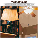 2Pcs Ceiling Fan Pull Chain Decorative Pendant Extension