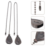 2Pcs Ceiling Fan Pull Chain Extender Pendant Home Hanging Decoration Ornament