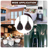 2Pcs Ceiling Fan Pull Chain Extender Pendant Home Hanging Decoration Ornament