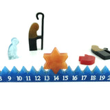 2Pcs Christmas Count Down Calendar Resin Mold Home Decoration