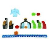2Pcs Christmas Count Down Calendar Resin Mold Home Decoration