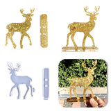 2Pcs Christmas Deer Resin Molds Set for DIY Craft Projects