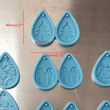 2Pcs Christmas Earrings Silicone Mold for Resin Crafting