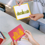 2Pcs Cities Ferris Wheel Metal Cutting Dies DIY Scrapbook Wedding Cards