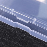2Pcs Clear Storage Boxes Rectangle Plastic Box For Necklace Earring