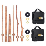 2Pcs Clock Movement Mechanism With 12 Inch Walnut Hands DIY Wall Clock Repair