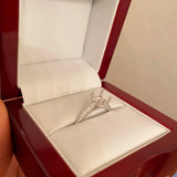2Pcs Copper Pave CZ Moissanite Ring Setting Semi Mount Bases