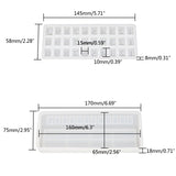 2Pcs Crystal Epoxy Silicone Mould Parking Sign Resin Mold