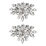 2Pcs Rhinestone Shoe Clips Wedding Party Decorations DIY Craft Accessories