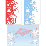 2Pcs Cupid Metal Cutting Dies Love Heart Die Cuts for DIY Scrapbook