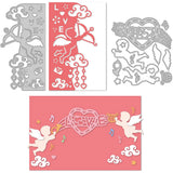 2Pcs Cupid Metal Cutting Dies Love Heart Die Cuts for DIY Scrapbook