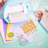 2Pcs Baby Products Metal Cutting Dies for DIY Scrapbook Birthday Cards Making