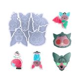 2Pcs Bat Earrings Resin Mould Necklace Pendant Silicone Epoxy Casting Moulds