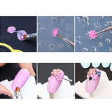 2Pcs Mini Bear Nail Art Silicone Mold Kit Nail Carving Mold