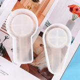 2Pcs Square & Oval Cigar Ashtray Epoxy Mold DIY Crystal Resin Mold