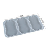 2Pcs Crystal Epoxy Resin Mold Irregular Three-Linked Photo Jewelry Silicone Mold