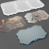 2Pcs Crystal Epoxy Resin Mold Irregular Three-Linked Photo Jewelry Silicone Mold