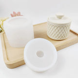 2Pcs DIY Epoxy Candle Cup Storage Box Silicone Resin Bottle Mold