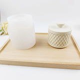 2Pcs DIY Epoxy Candle Cup Storage Box Silicone Resin Bottle Mold