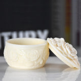 2Pcs Epoxy Crystal Birthday Rose Storage Box Silicone Resin Mold