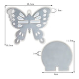 2Pcs Epoxy Resin Mold Butterfly Storage Rack Pendant Swing Silicone Mold