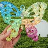 2Pcs Epoxy Resin Mold Butterfly Storage Rack Pendant Swing Silicone Mold
