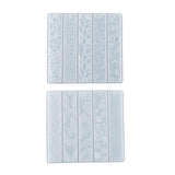 2Pcs Rectangle Bookmark Tools Resin Accessories DIY Casting Ruler