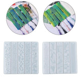 2Pcs Rectangle Bookmark Tools Resin Accessories DIY Casting Ruler