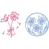 2Pcs Dandelion Metal Cutting Dies for Scrapbooking Cards Making
