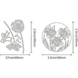 2Pcs Dandelion Metal Cutting Dies for Scrapbooking Cards Making