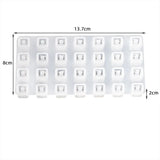 2Pcs Digital Square Beaded Letter Bracelet Silicone Mould DIY Resin Mold