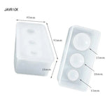 2Pcs DIY Crystal Epoxy Sphere Silicone Molds Round Bead Pendant Mold
