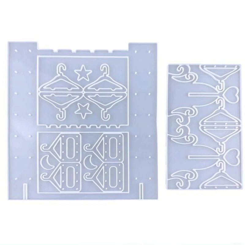 2Pcs Earring Storage Rack Resin Mold DIY Display Silicone Mould