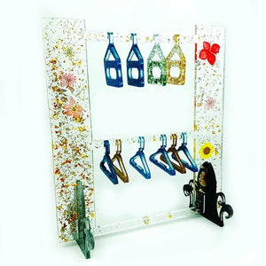 2Pcs Earring Storage Rack Resin Mold DIY Display Silicone Mould