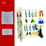2Pcs Earring Storage Rack Resin Mold DIY Jewelry Display Silicone Mould