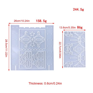 2Pcs Earring Storage Rack Silicone Mold