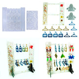 2Pcs Earring Storage Rack Silicone Mold