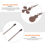 2Pcs Ceiling Fan Light Pull Chain Extension Ball Hanging Pendant Zinc Alloy