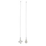 2Pcs Ceiling Fan Light Pull Chain Extension Ball Hanging Pendant Zinc Alloy