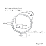 Opal Star Moon Charm Bracelet Set Wedding Jewelry