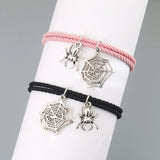 2Pcs Halloween Spider Love Magnetic Couple Bracelet Festive Jewelry