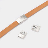 2Pcs Magnetic Clasp for 10x2mm Leather Cord DIY Jewelry Making