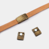 2Pcs Magnetic Clasp for 10x2mm Leather Cord DIY Jewelry Making