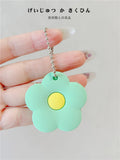 2Pcs Flower Cartoon Key Cover Cap Soft Key Accessories