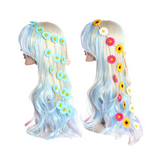 2Pcs Flower Hippie Headband Summer Sunflower Hair Accessories