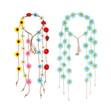2Pcs Flower Hippie Headband Summer Sunflower Hair Accessories