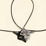 2Pcs Friendship Hunter Pendant Necklace