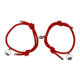 2Pcs Friendship Rope Braided Magnetic Bracelet Kit Lover Jewelry