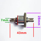 2Pcs Metal Diff Gear for 144001 124019 124018 RC Car