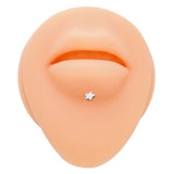 2Pcs G23 Titanium Lip Stud Piercing Tongue Nail Lightning/Heart Shape Ear Studs